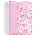 Biblia Reina-Valera 1960 – Letra Grande, Rosa Floral, Cremallera y Indice