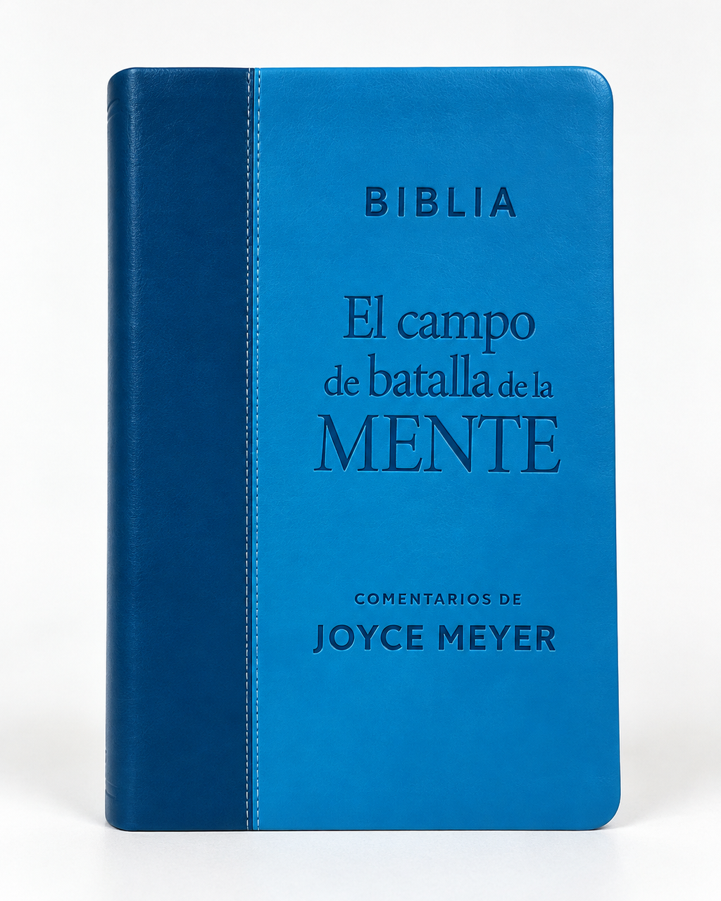 Biblia de Estudio “El Campo de Batalla de la Mente” RVR60 – 2 Tonos Azul, Imitación Piel