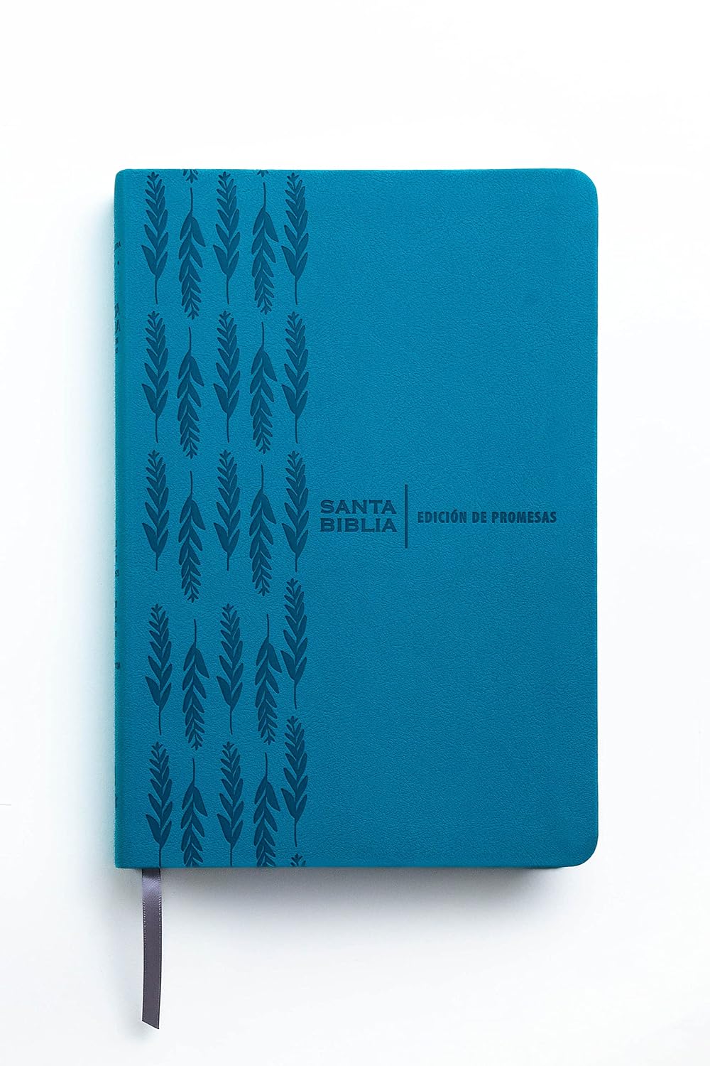Biblia de Promesas RVR60 - NO Índice y NO Cremallera  - Grande, Letra Gigante 13 pt, Semipiel Turquesa 2 Tonos