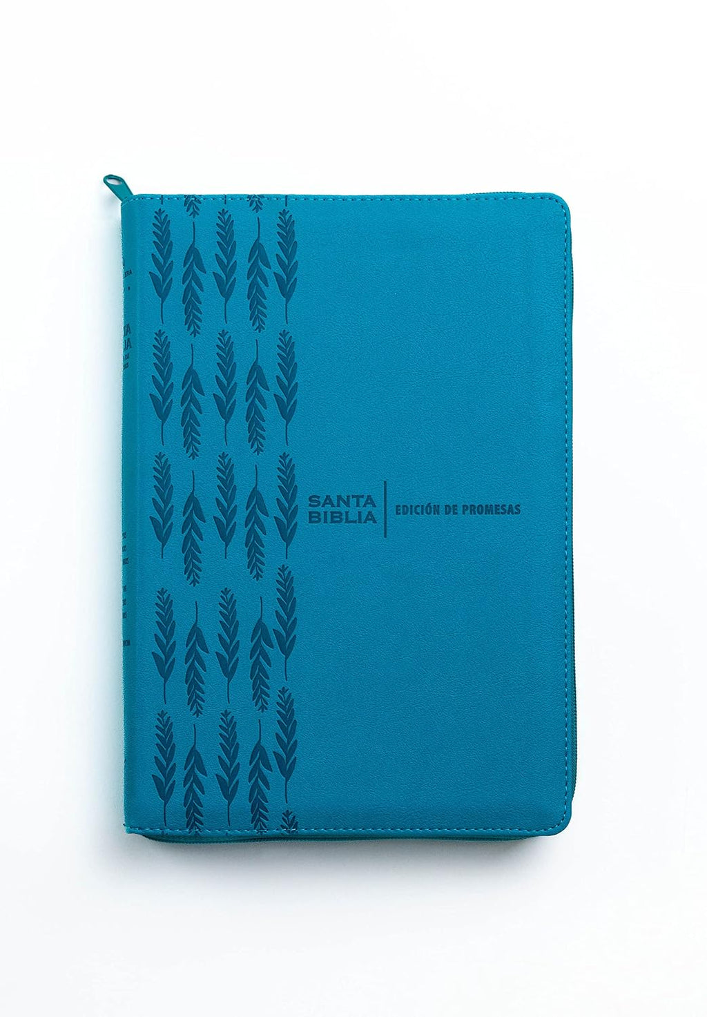 Biblia de Promesas RVR60 – CREMALLERA e INDICE - Grande, Letra Gigante 13 pt, Semipiel Turquesa 2 Tonos