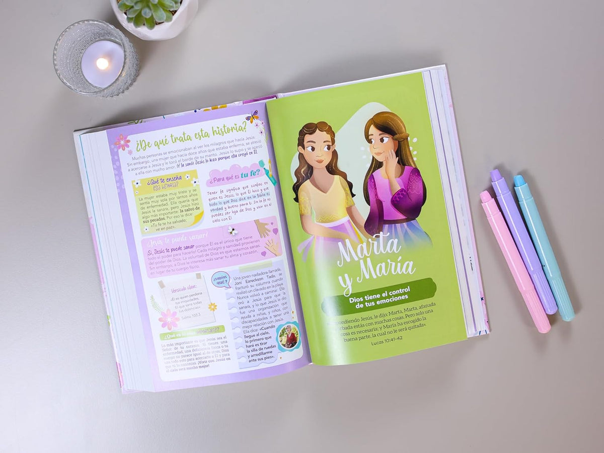 Biblia de Promesas para Niñas RVR60 – Tapa Dura Rosa