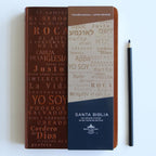Biblia edicion NOMBRES DE DIOS . Letra grande, marron
