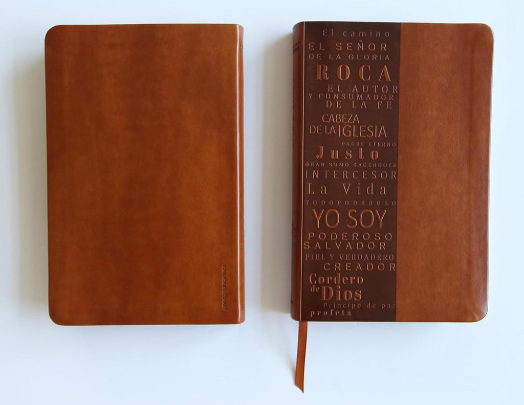 Biblia edicion NOMBRES DE DIOS . Letra grande, marron