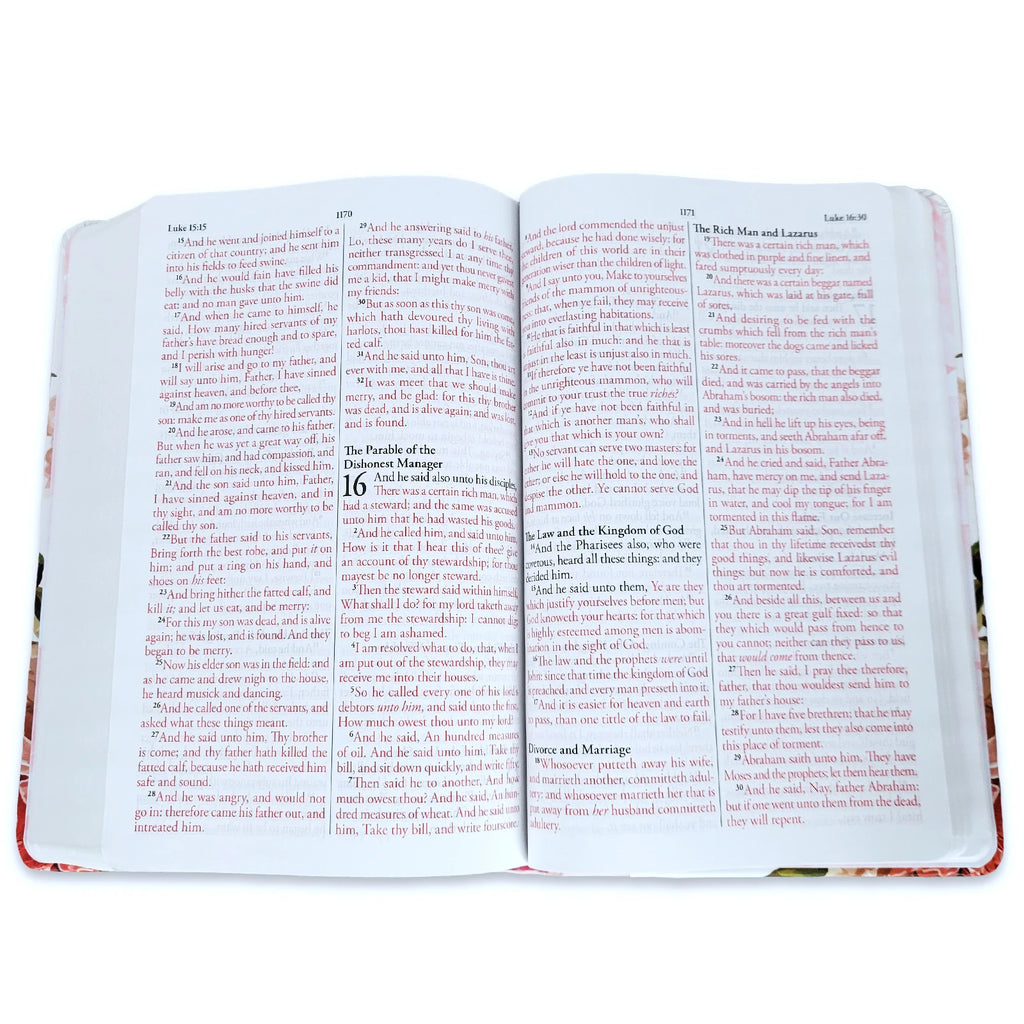Biblia DOBLE CORONA -  Letra grande, Ultrafina,Tapa dura