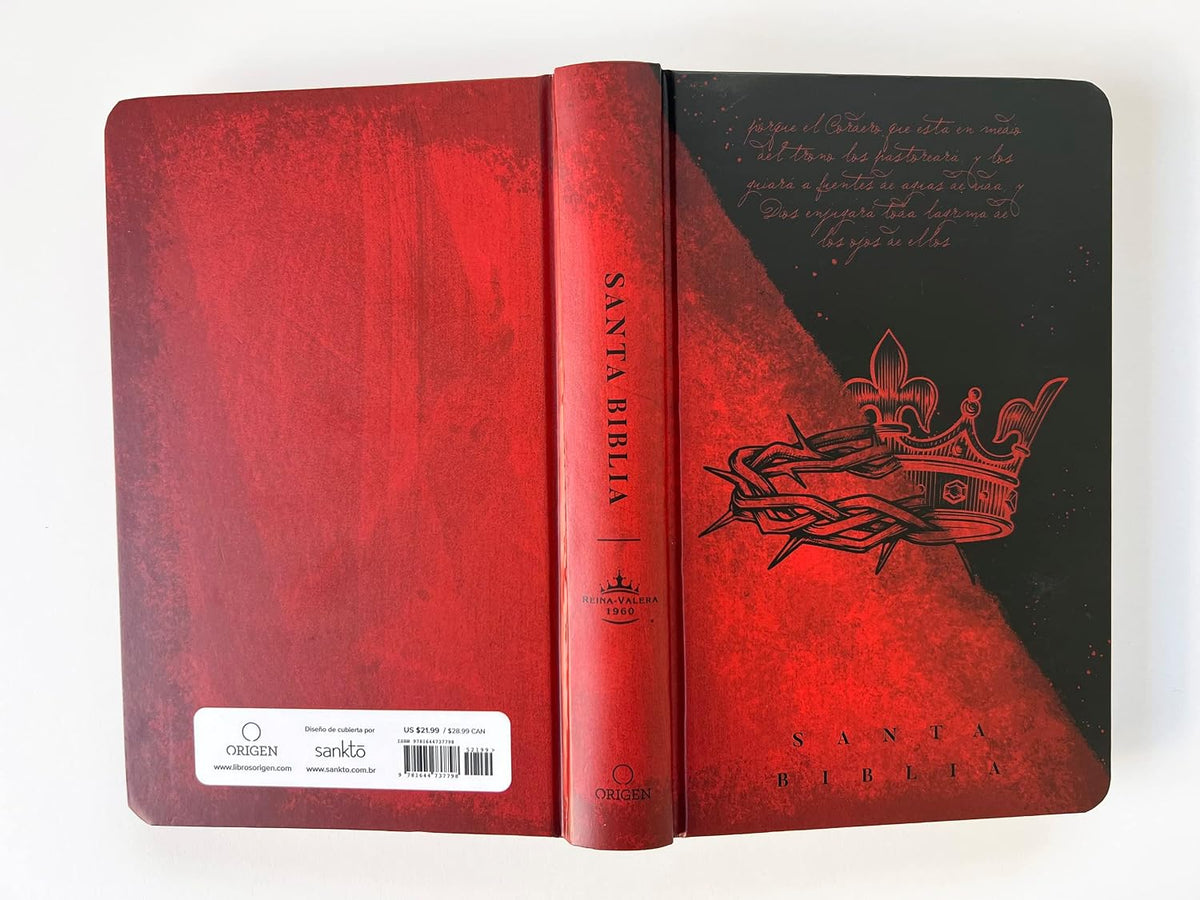 Biblia DOBLE CORONA -  Letra grande, Ultrafina,Tapa dura