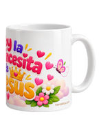 Taza Cristiana 'Soy la princesa de jesus'' · Para niñas-Collecion TCA KIDS -Diseño Exclusivo TCA · 11 oz