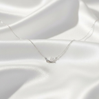 Collar paloma del Espíritu Santo plata de ley 925 con brillantes para mujer