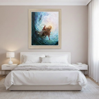 Lienzo decorativo cristiano “Jesús, dame tu mano” – arte mural sin marco