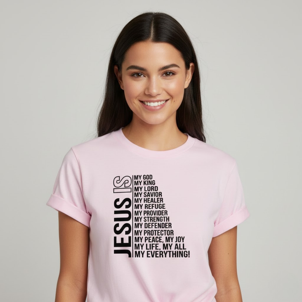 Camiseta Cristiana Jesús es Todo para Mujer