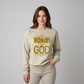 Sudadera Cristiana para Mujer Woman of God Diseño Urbano