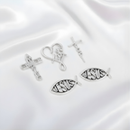 Colección de Pins Metálicos con Símbolos Cristianos de Fe