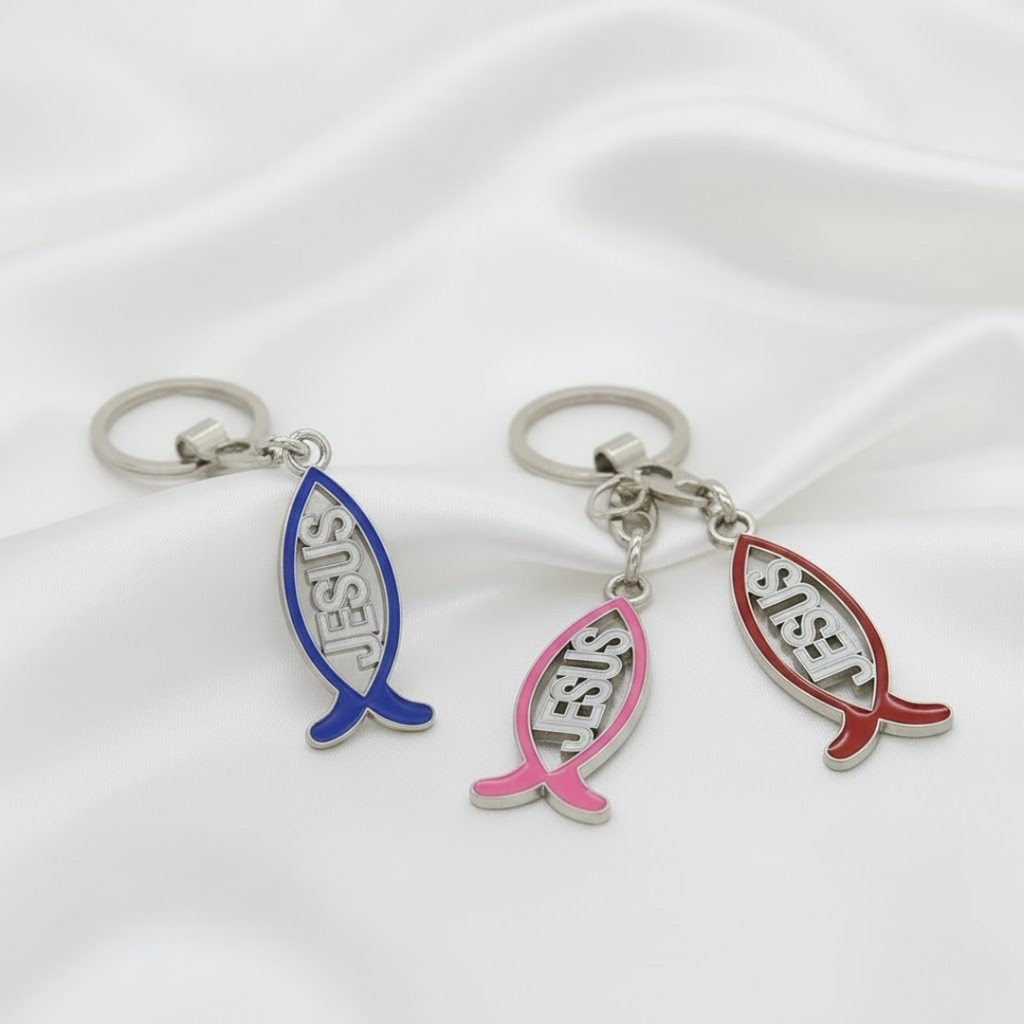 Llavero Pez Ichthys Jesús para Llaves y Coche