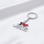 Llavero Cristiano de Metal I Love Jesus