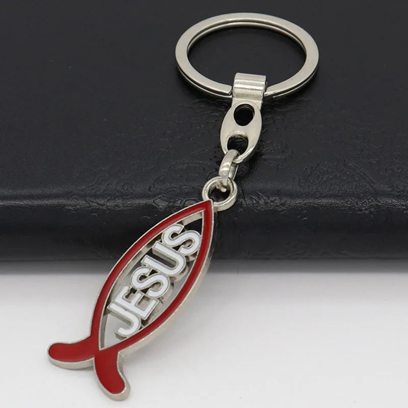 Llavero Pez Ichthys Jesús para Llaves y Coche