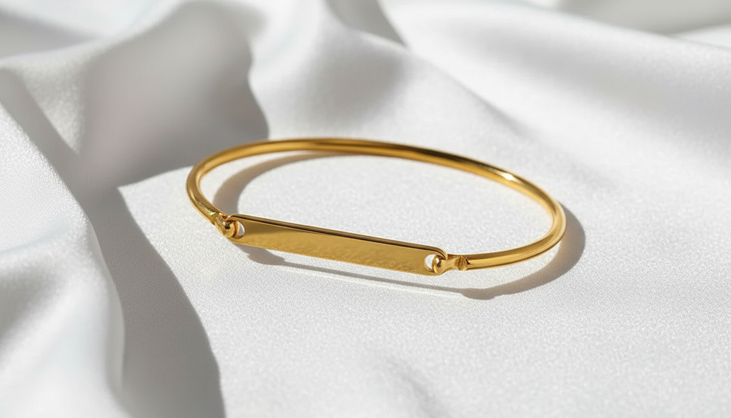 Pulsera con Placa Alargada - Personalizable
