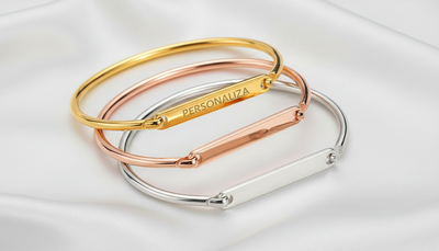 Pulsera con Placa Alargada - Personalizable