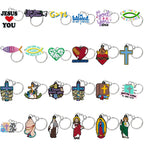 Llaveros cristianos de Silicona con Símbolos de Fe - Accesorios de Identidad Cristiana