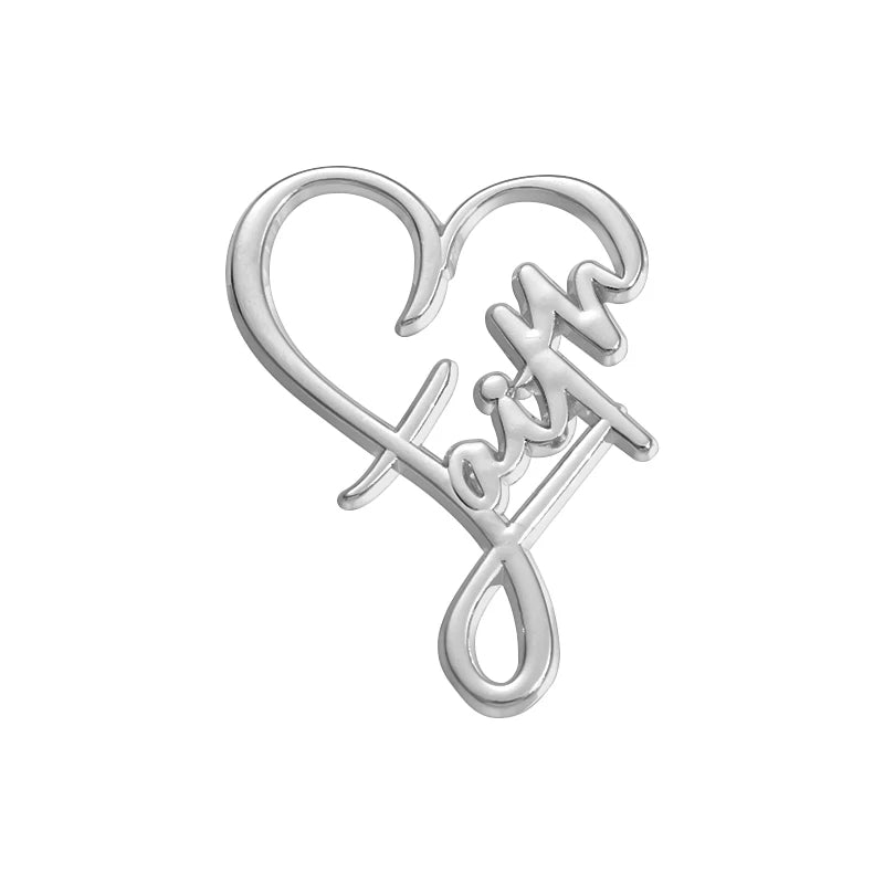 Colección de Pins Metálicos con Símbolos Cristianos de Fe