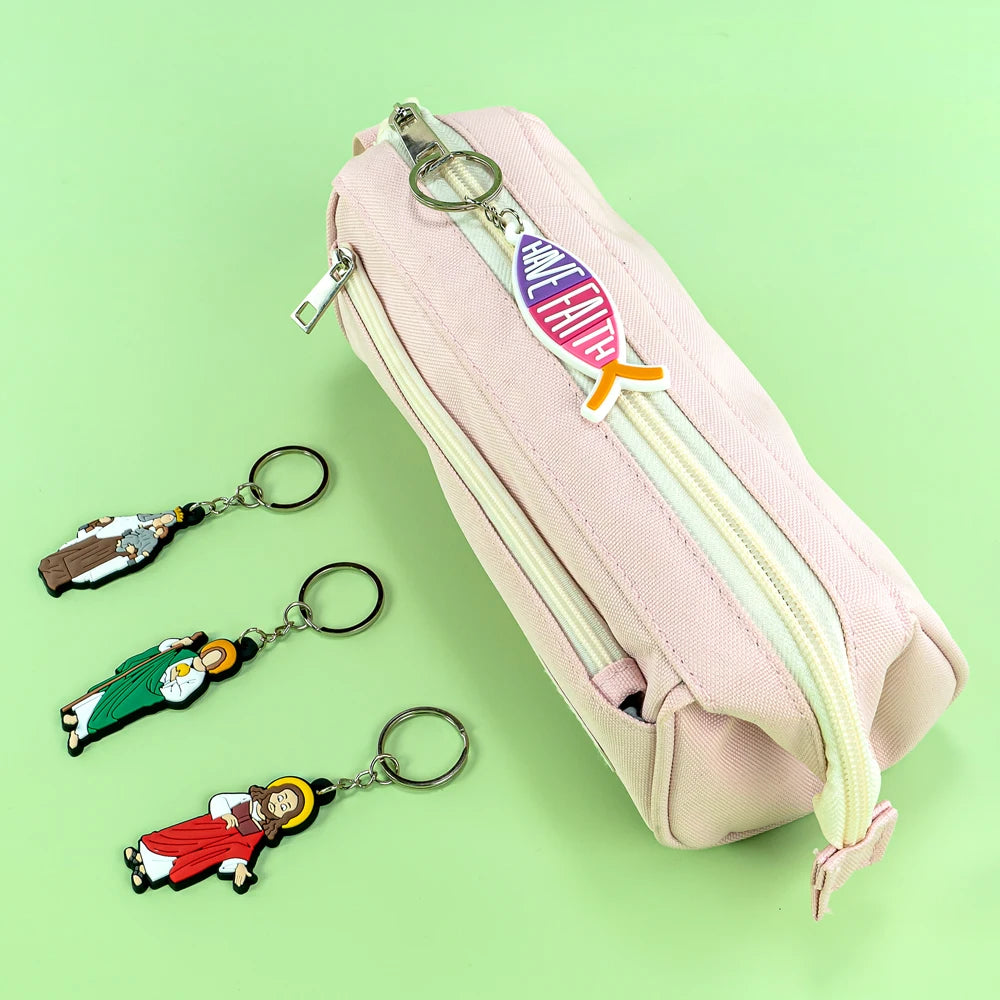 Llaveros cristianos de Silicona con Símbolos de Fe - Accesorios de Identidad Cristiana