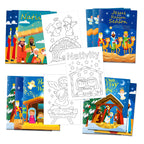 12 Librito de Colorear del Nacimiento de Jesús para Niños