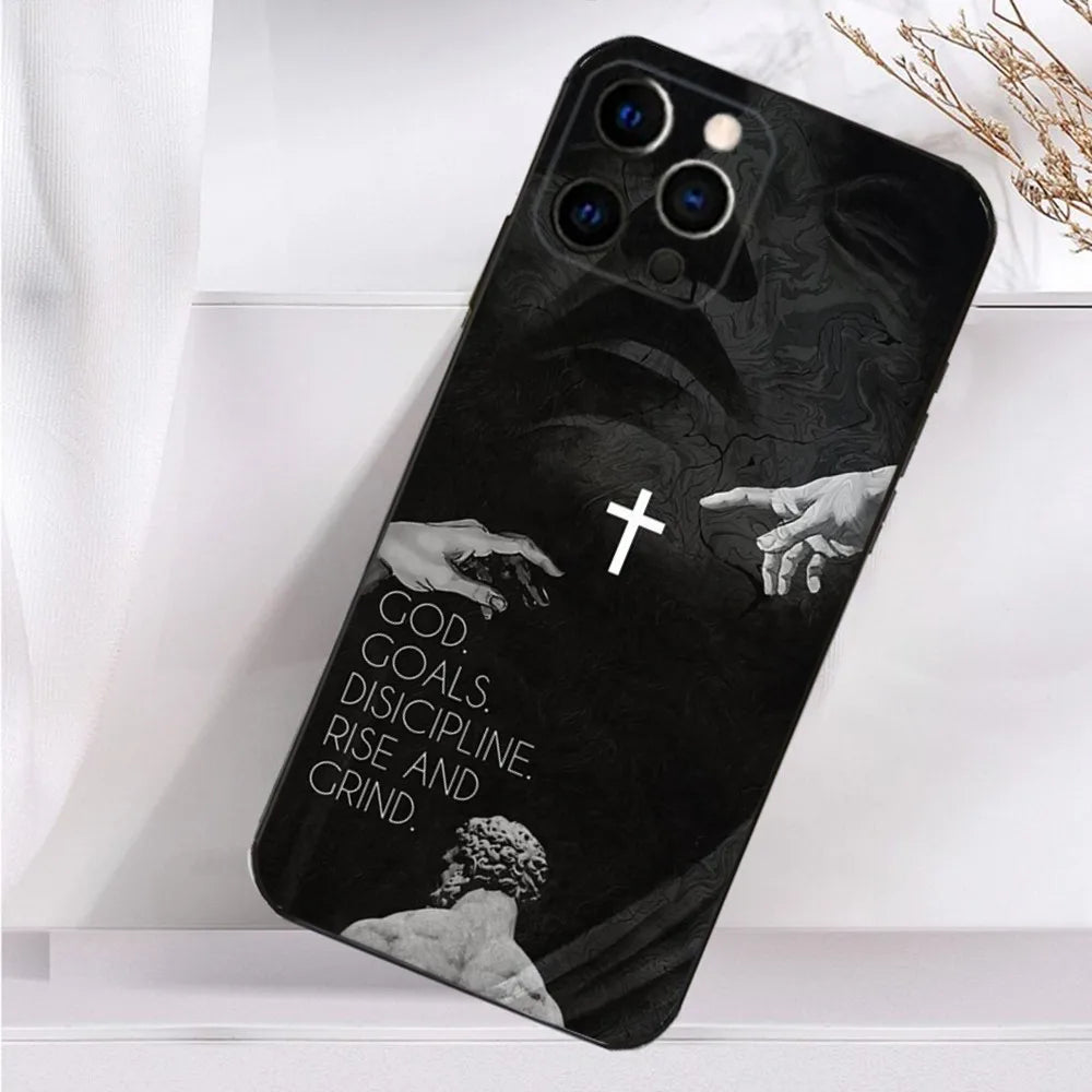 Funda para iPhone con Versículo Bíblico y Diseño Cristiano