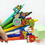 Set de 10 Bolígrafos Cristianos con Apliques de Temática de Fe y Figuras Religiosas