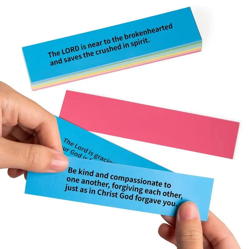 Tarro de Versículos Bíblicos con Caja de Regalo y Etiquetas de Colores