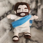 Peluche de Jesús con Respiración Rítmica, Luz Tenue y Música de Relajación
