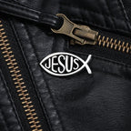 Colección de Pins Metálicos con Símbolos Cristianos de Fe