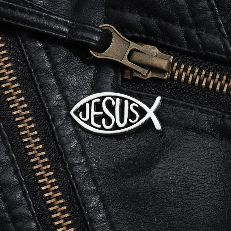 Colección de Pins Metálicos con Símbolos Cristianos de Fe