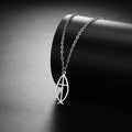 Collar Pez Ichthys Jesús Acero Inoxidable para Mujer y Hombre
