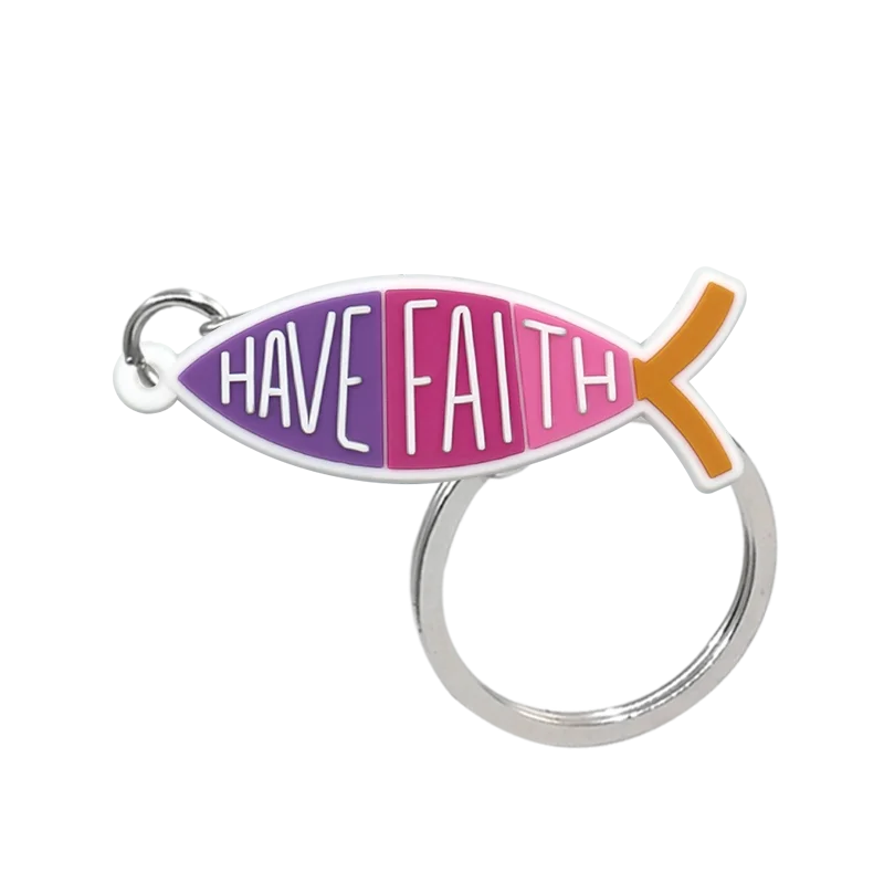 Llaveros cristianos de Silicona con Símbolos de Fe - Accesorios de Identidad Cristiana