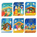 12 Librito de Colorear del Nacimiento de Jesús para Niños