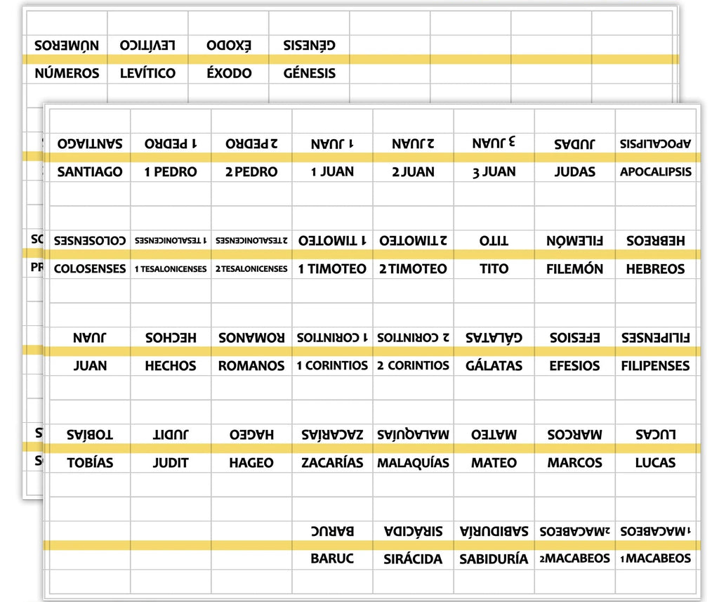 Indexadores de Biblia con Bordes Dorados en Español