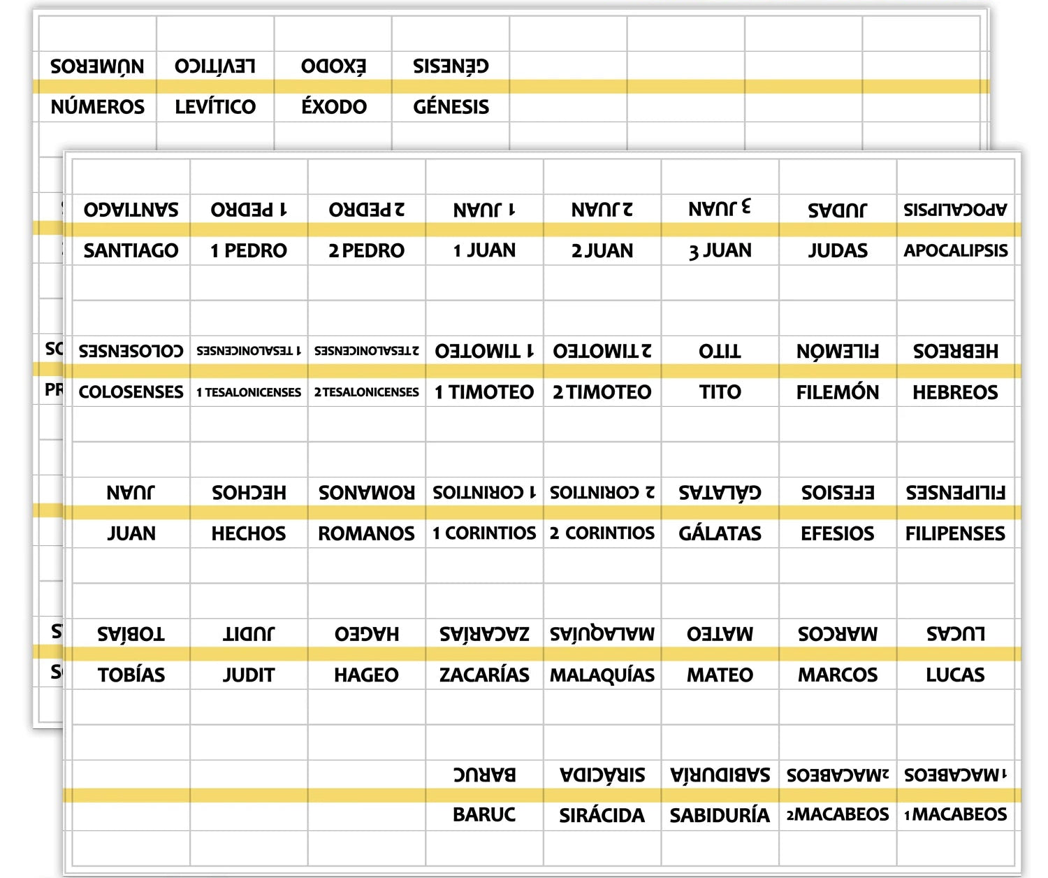Indexadores de Biblia con Bordes Dorados en Español