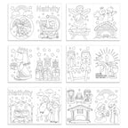 12 Librito de Colorear del Nacimiento de Jesús para Niños