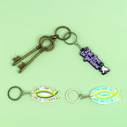 Llaveros cristianos de Silicona con Símbolos de Fe - Accesorios de Identidad Cristiana