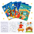12 Librito de Colorear del Nacimiento de Jesús para Niños