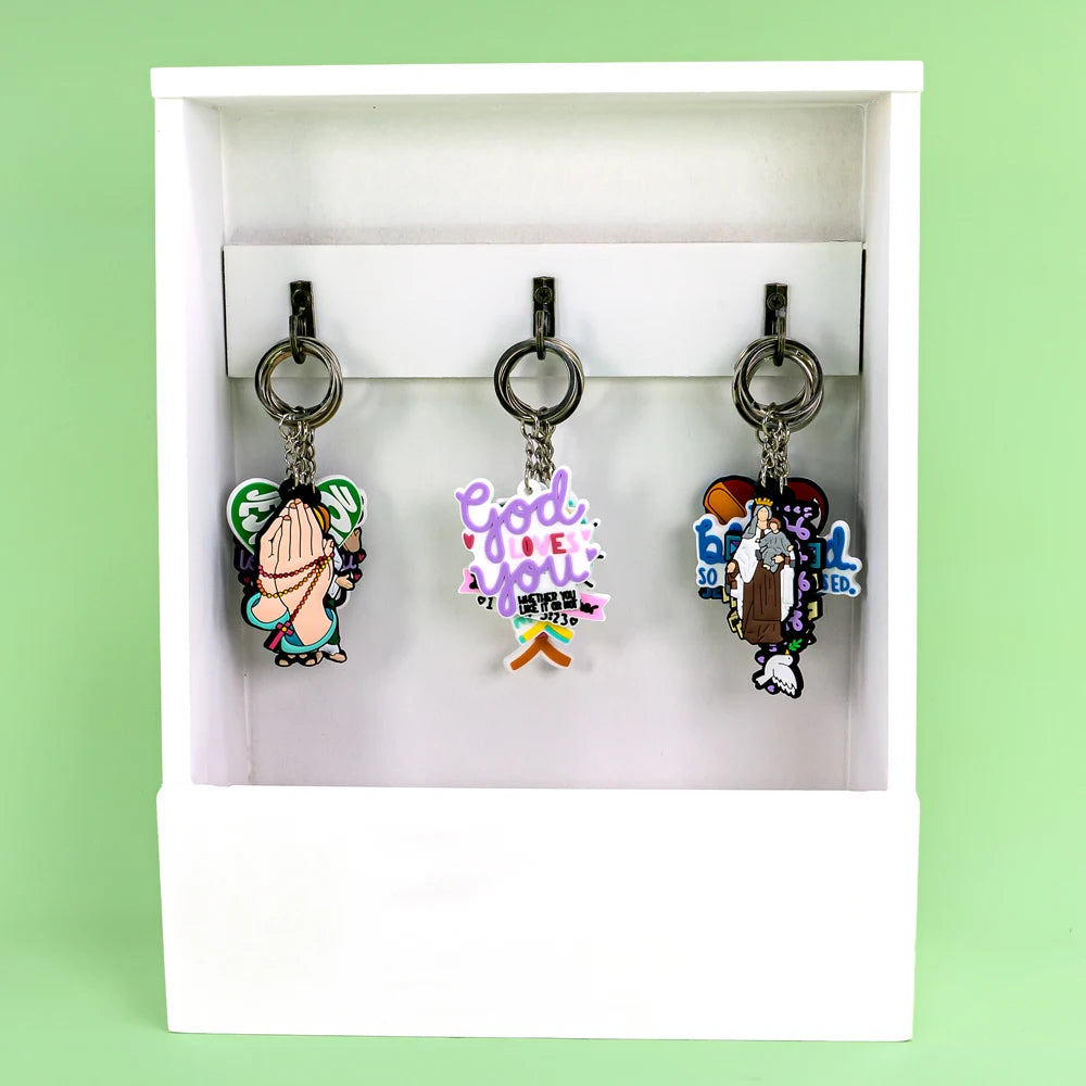 Llaveros cristianos de Silicona con Símbolos de Fe - Accesorios de Identidad Cristiana