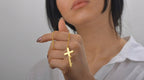 Collar "Cruz de Alianza" en Acero 18K - Personalizable