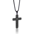 Collar de Cruz en Acero Inoxidable con Grabado del Padre Nuestro