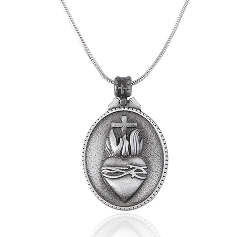 Conjunto "Sagrado Corazón de Jesús" - Anillo y Collar