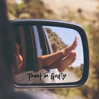 Adhesivo de vinilo para Coche con Texto Trust in God