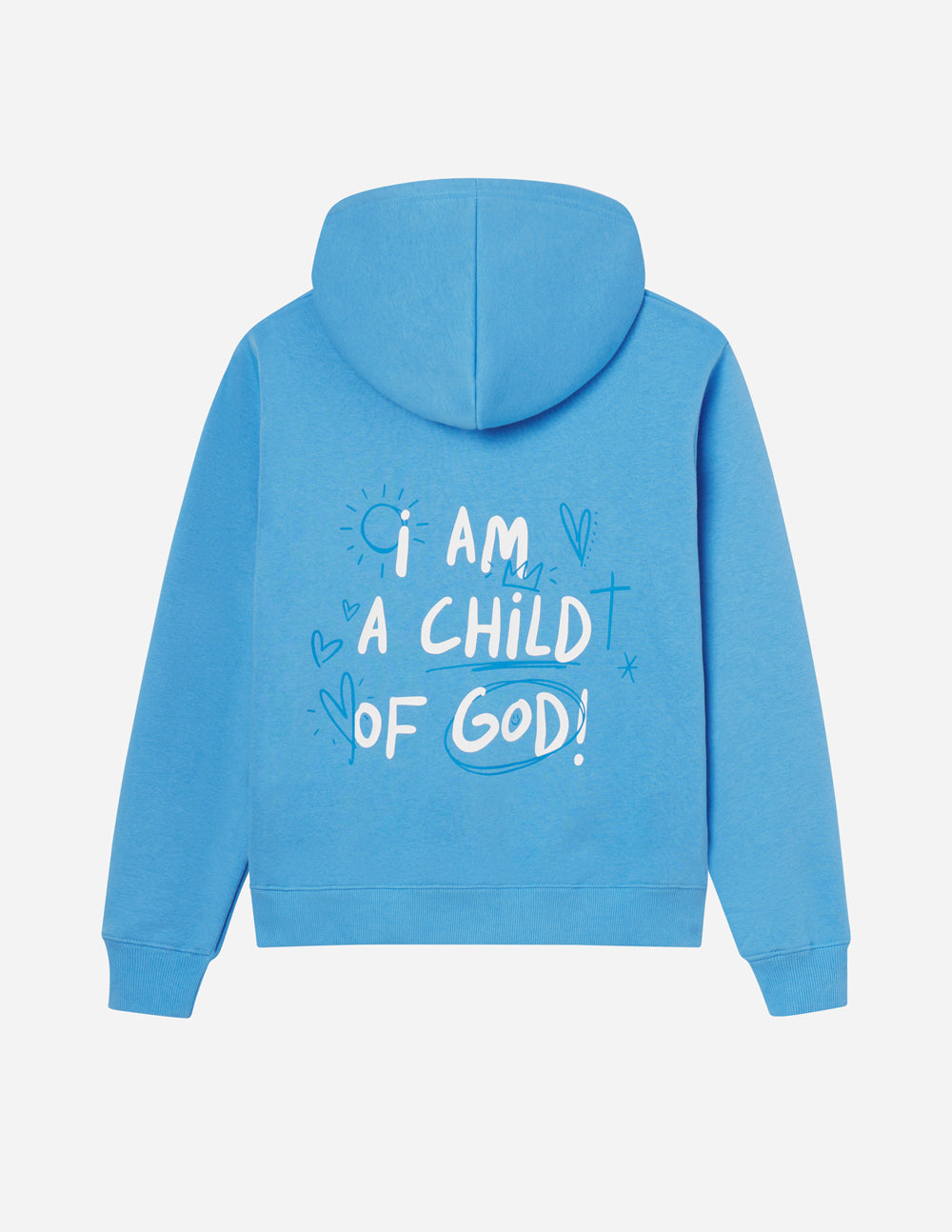 Sudadera Cristiana Unisex I Am A Child Of God Azul Eléctrico