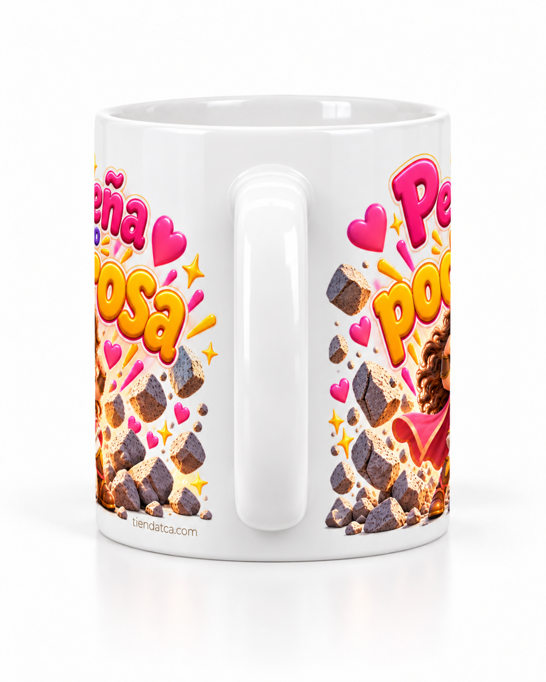 Taza Cristiana''Pequeña pero poderosa · Para niñas-  Coleccion TCA KIDS -Diseño Exclusivo TCA · 11 oz