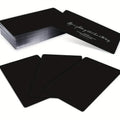 100 Tarjetas de Visita de Metal Premium - Aluminio  Personalizable