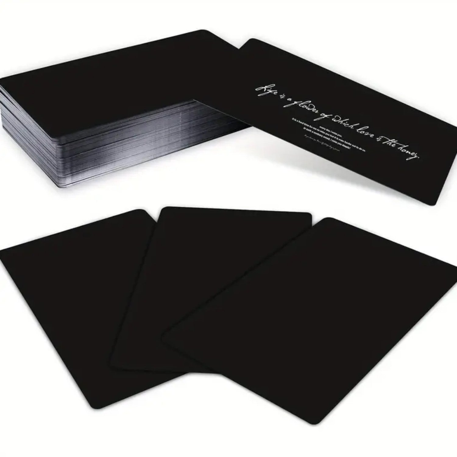 100 Tarjetas de Visita de Metal Premium - Aluminio  Personalizable