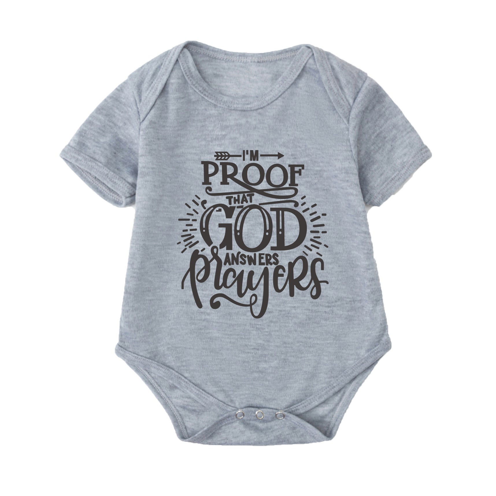 Body para Bebé de Manga Corta con frases Cristiana