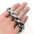 Pulsera de Acero de Titanio para Caballero Cristiano