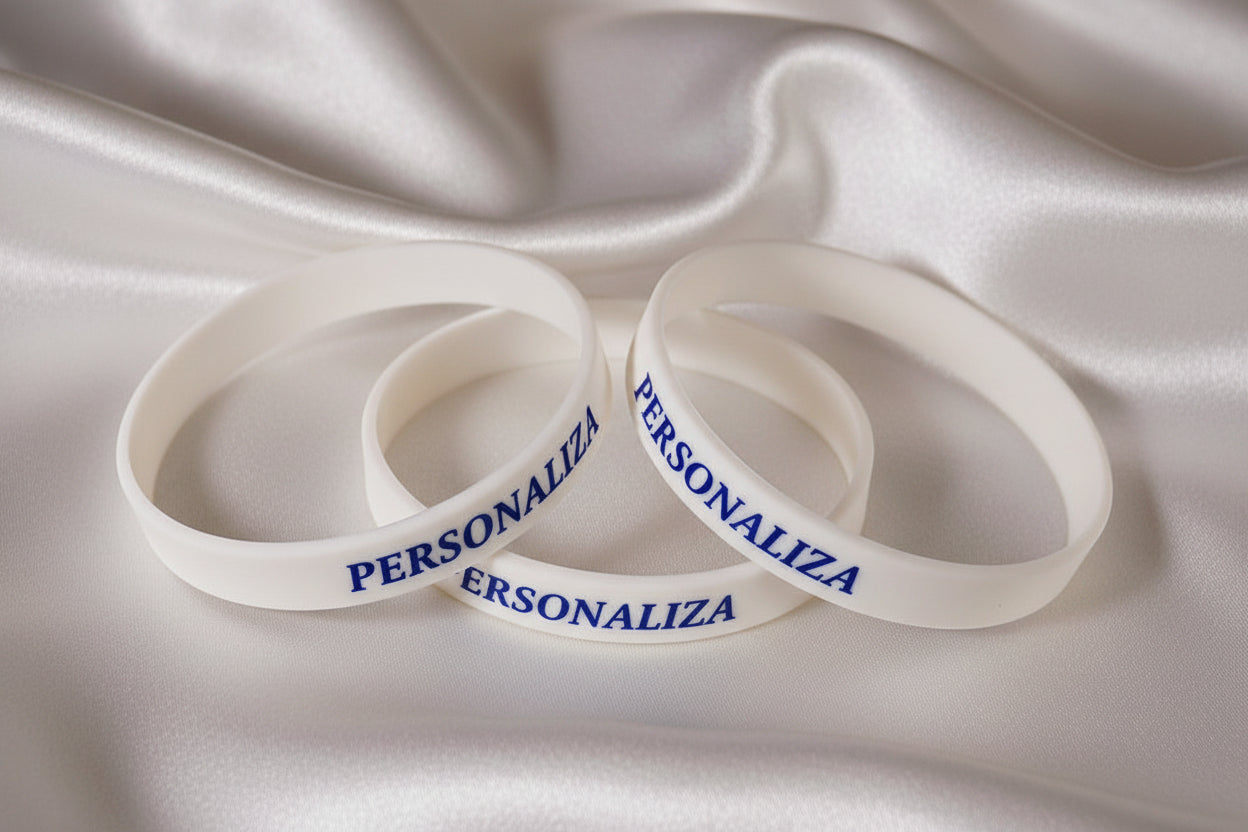 Pack 50 Brazaletes  en Silicona - Personalizable